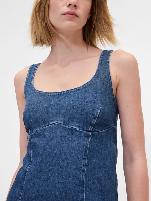 Image number 4 showing, Denim Midi Dress