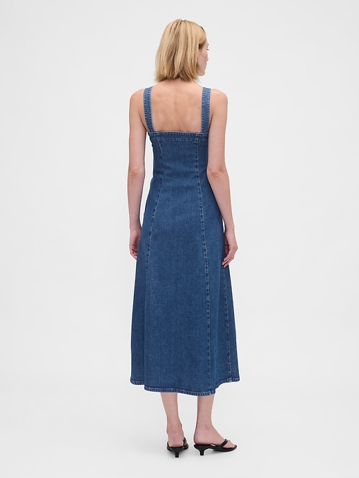 Image number 2 showing, Denim Midi Dress