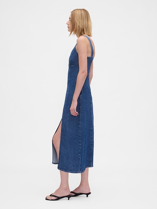 Image number 3 showing, Denim Midi Dress