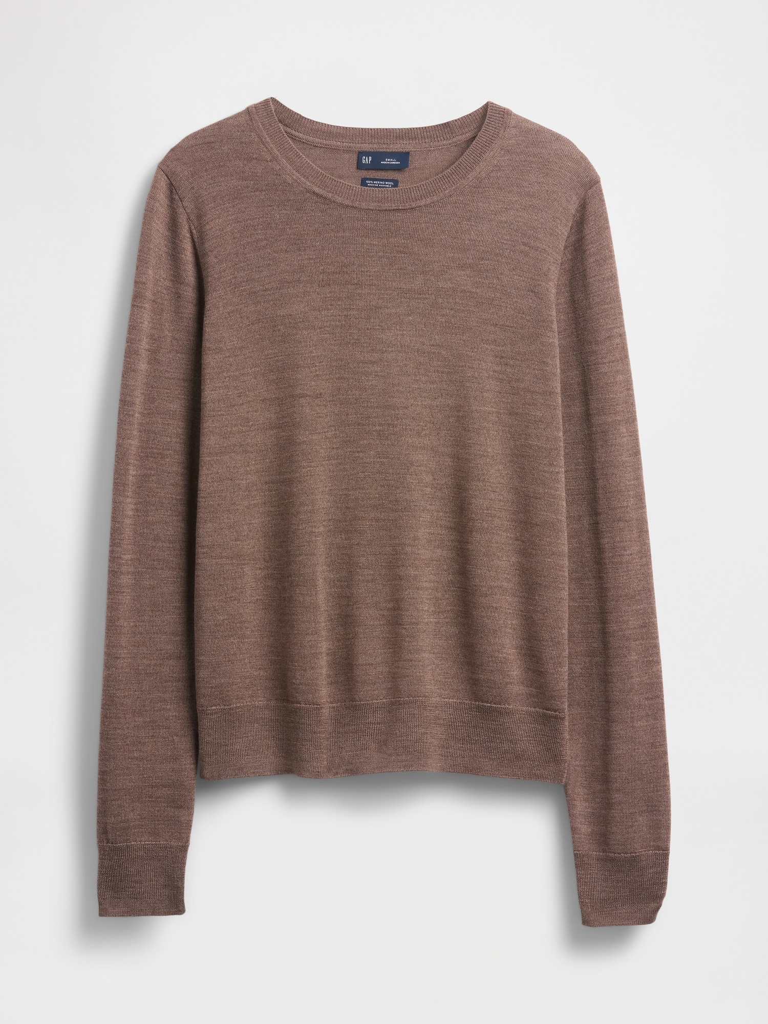 ブリーフィング　MERINO WOOL LOGO CREWNECK KNIT MEN'S BIRDS EYE LOGO CREWNECK KNIT（メンズ バーズアイ ロゴ