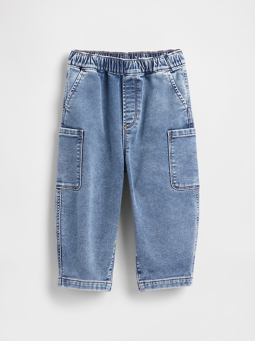 Image number 3 showing, Baby & Toddler Knit Barrel Jeans