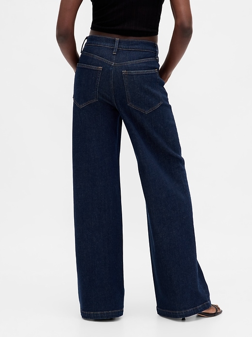 Image number 4 showing, High Rise Stride Wide-Leg Jeans