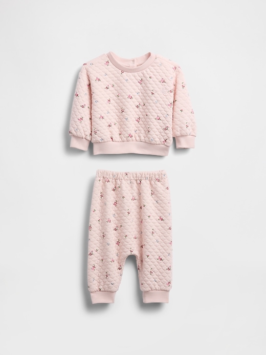 Image number 1 showing, Baby Quilted Outfit Set