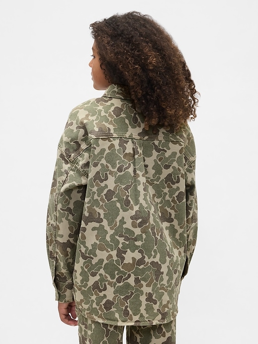 Image number 3 showing, Kids Relaxed Camo Denim Shirt