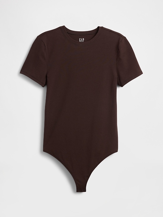 Image number 4 showing, CloseKnit Jersey T-Shirt Thong Bodysuit