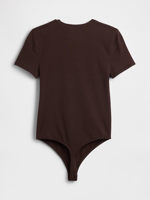 Image number 5 showing, CloseKnit Jersey T-Shirt Thong Bodysuit