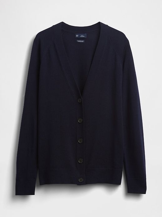 Image number 5 showing, 100% Merino Wool Boyfriend Cardigan