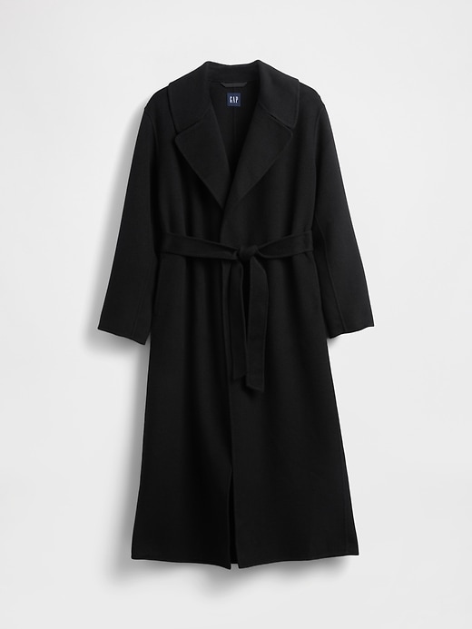 Image number 5 showing, Wool-Blend Wrap Coat