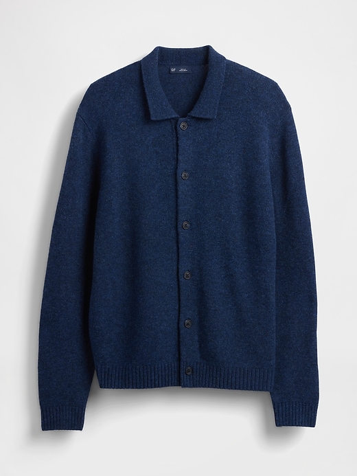 Image number 5 showing, Merino Wool-Blend Cardigan Sweater