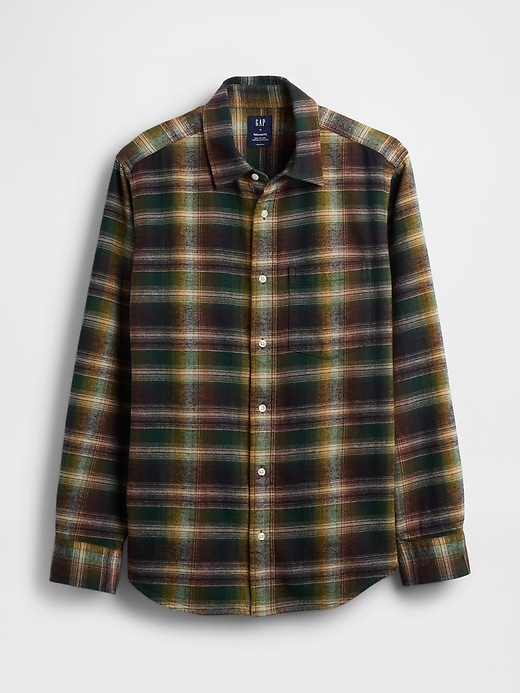 Image number 5 showing, Organic Cotton Relaxed Flannel Shirt