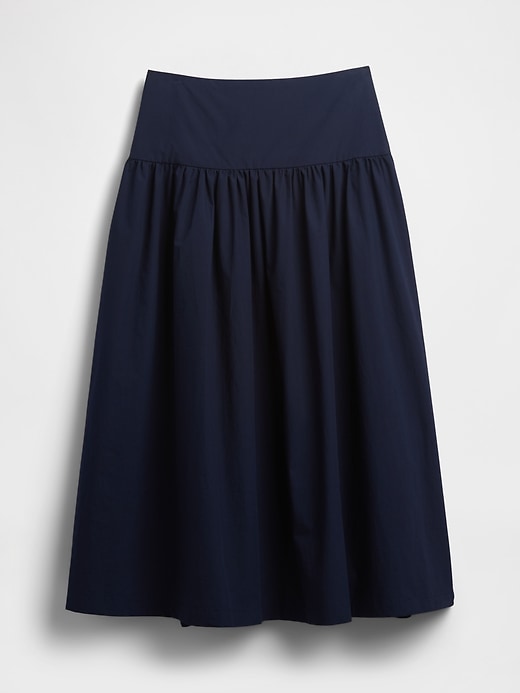 Image number 5 showing, Poplin Drop-Waist Maxi Skirt