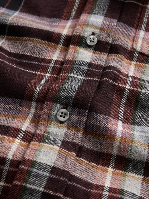 Image number 4 showing, Organic Cotton Relaxed Flannel Shirt