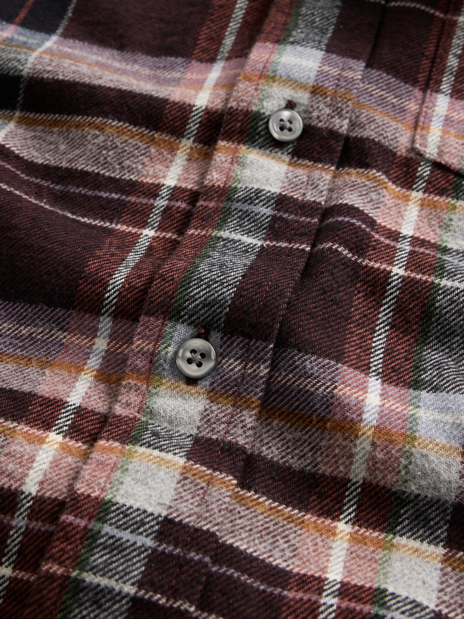 Organic Cotton Relaxed Flannel Shirt