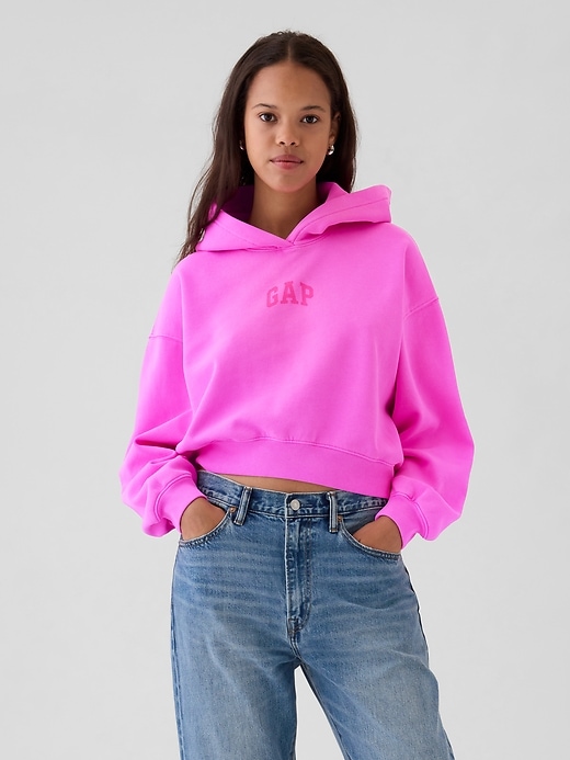 90 Logo Original Cropped Hoodie 【9090】 90 Logo Original Cropped Hoodie 【9090 girl】 – YZ