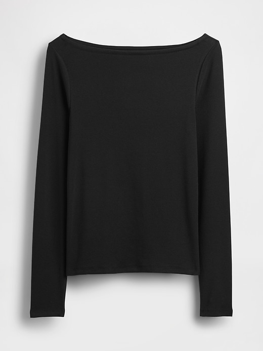 Image number 5 showing, Modern Boatneck T-Shirt