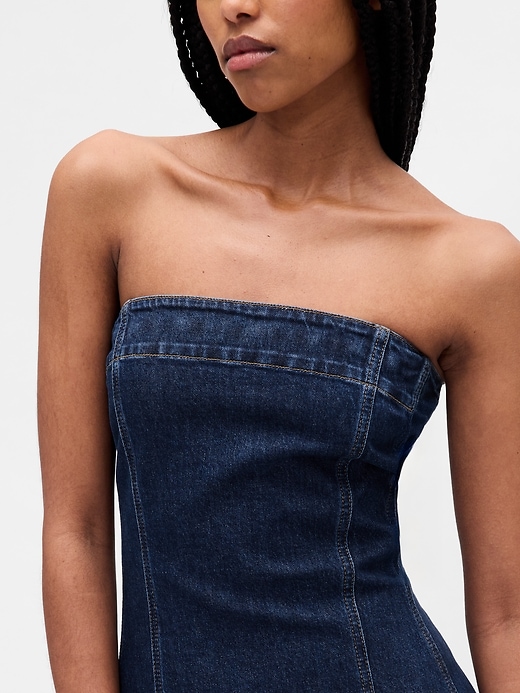 Image number 4 showing, Denim Midi Dress