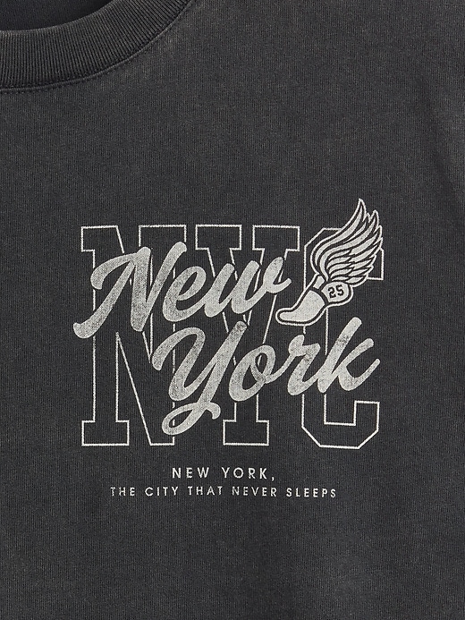 Image number 4 showing, Relaxed NYC Graphic T-Shirt