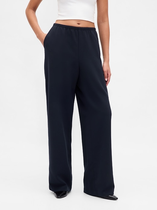Image number 2 showing, Easy Wide-Leg Pants