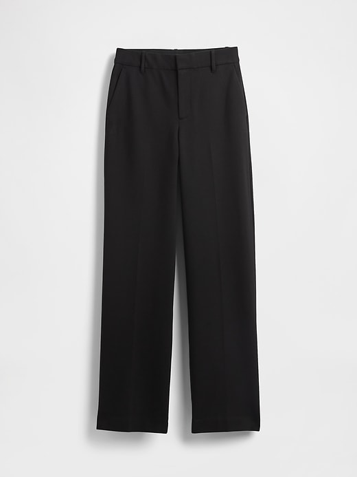 Image number 7 showing, High Rise Double Knit Wide-Leg Pants