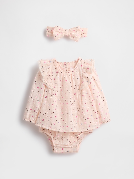 Image number 1 showing, Baby Bodysuit Dress Set