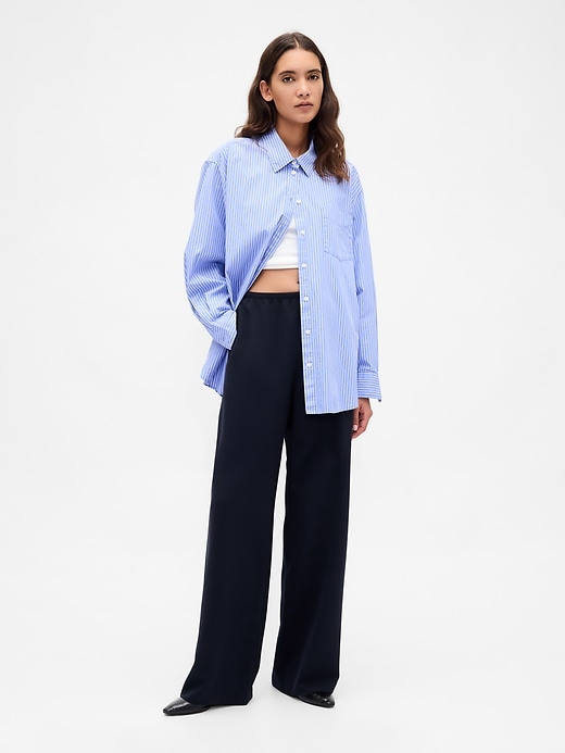 Image number 1 showing, Easy Wide-Leg Pants