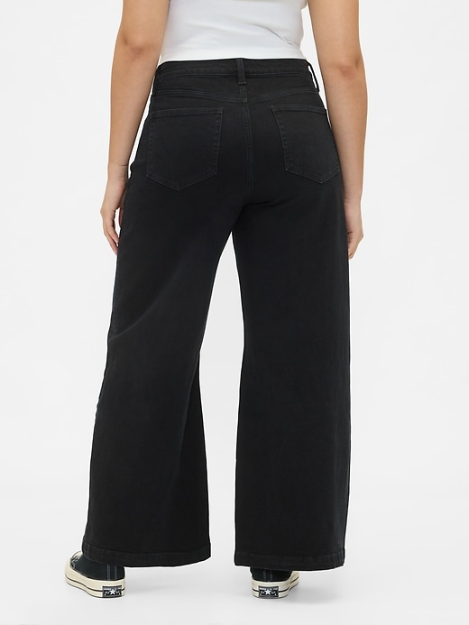 Image number 6 showing, Extra High Rise Stride Wide-Leg Jeans