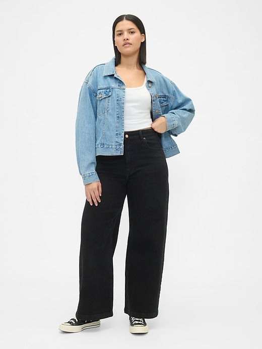 Image number 5 showing, Extra High Rise Stride Wide-Leg Jeans