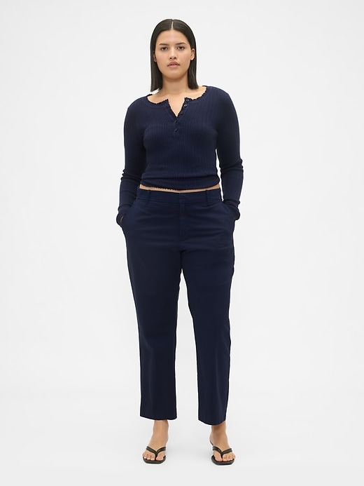 Image number 5 showing, Mid Rise Downtown Khakis