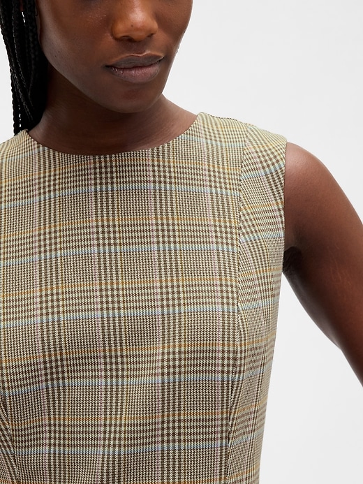 Image number 4 showing, High-Neck Mini Shift Dress