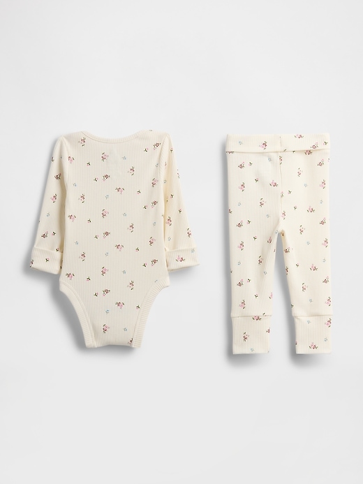 Image number 2 showing, Baby Grow-With-Me TinyRib Outfit Set