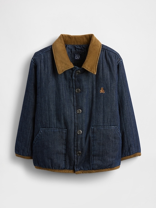 Image number 1 showing, Baby & Toddler Quilted Denim Jacket