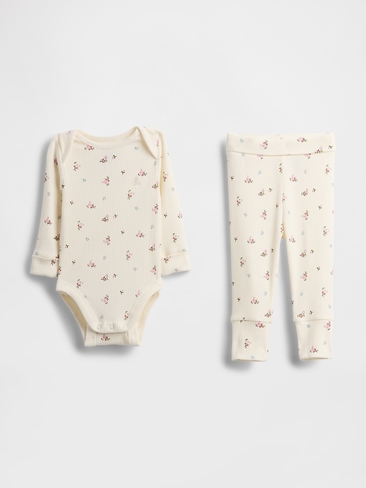 Image number 1 showing, Baby Grow-With-Me TinyRib Outfit Set