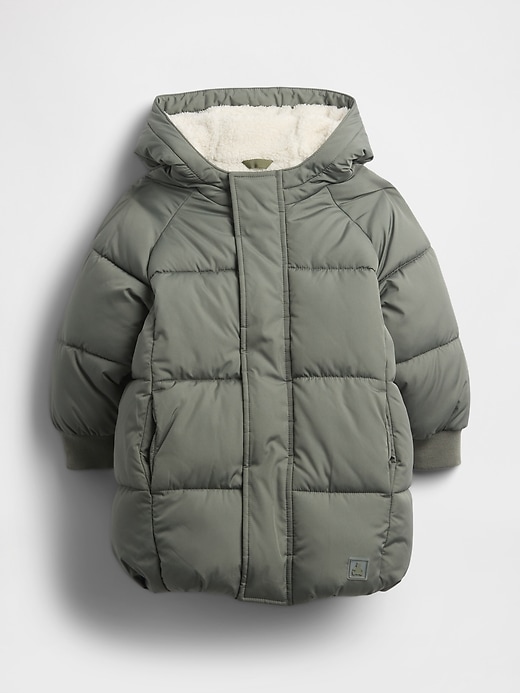 Image number 1 showing, Baby & Toddler Heavyweight Puffer Coat