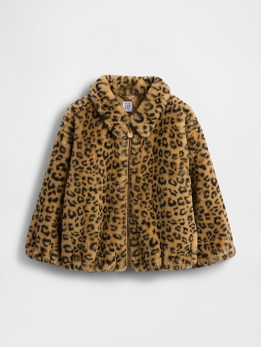 Image number 1 showing, Baby & Toddler Faux Fur Zip Jacket