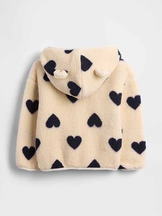 L'image numéro 2 présente Veste à capuchon en Sherpa à oreilles d’ourson pour Bébé et Tout-petit