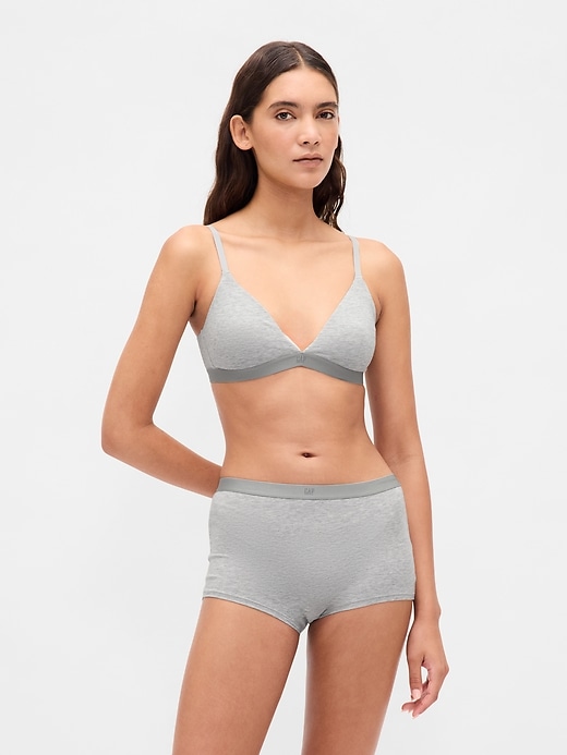 Image number 1 showing, Organic Stretch Cotton High Rise Shorty