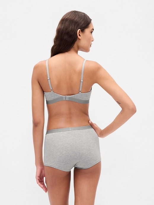 Image number 2 showing, Organic Stretch Cotton High Rise Shorty