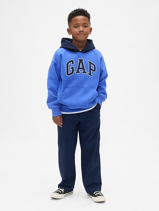Image number 1 showing, Kids Uniform Relaxed Easy Khakis
