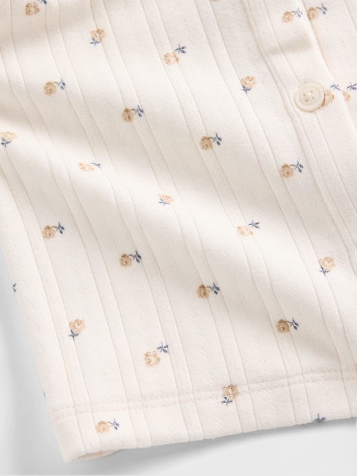 Image number 3 showing, Baby Softspun Pointelle Rib Outfit Set