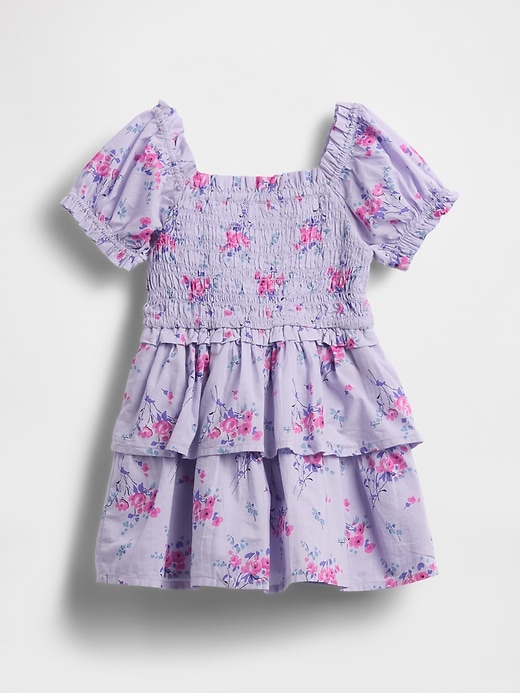 Image number 3 showing, Baby & Toddler Smocked Puff-Sleeve Dress