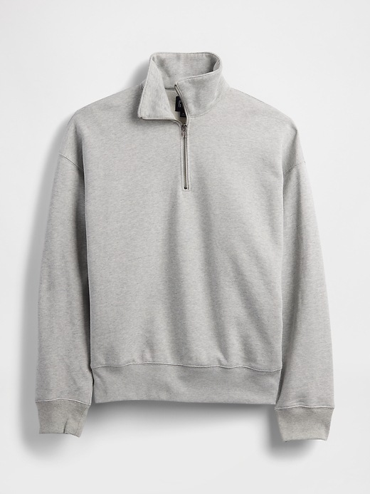 Heavyweight Oversized Quarter-Zip Pullover