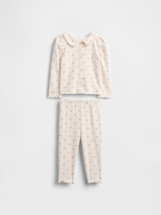 Image number 1 showing, Baby Softspun Pointelle Rib Outfit Set