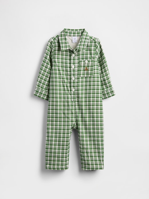 Image number 1 showing, Baby Flannel One-Piece
