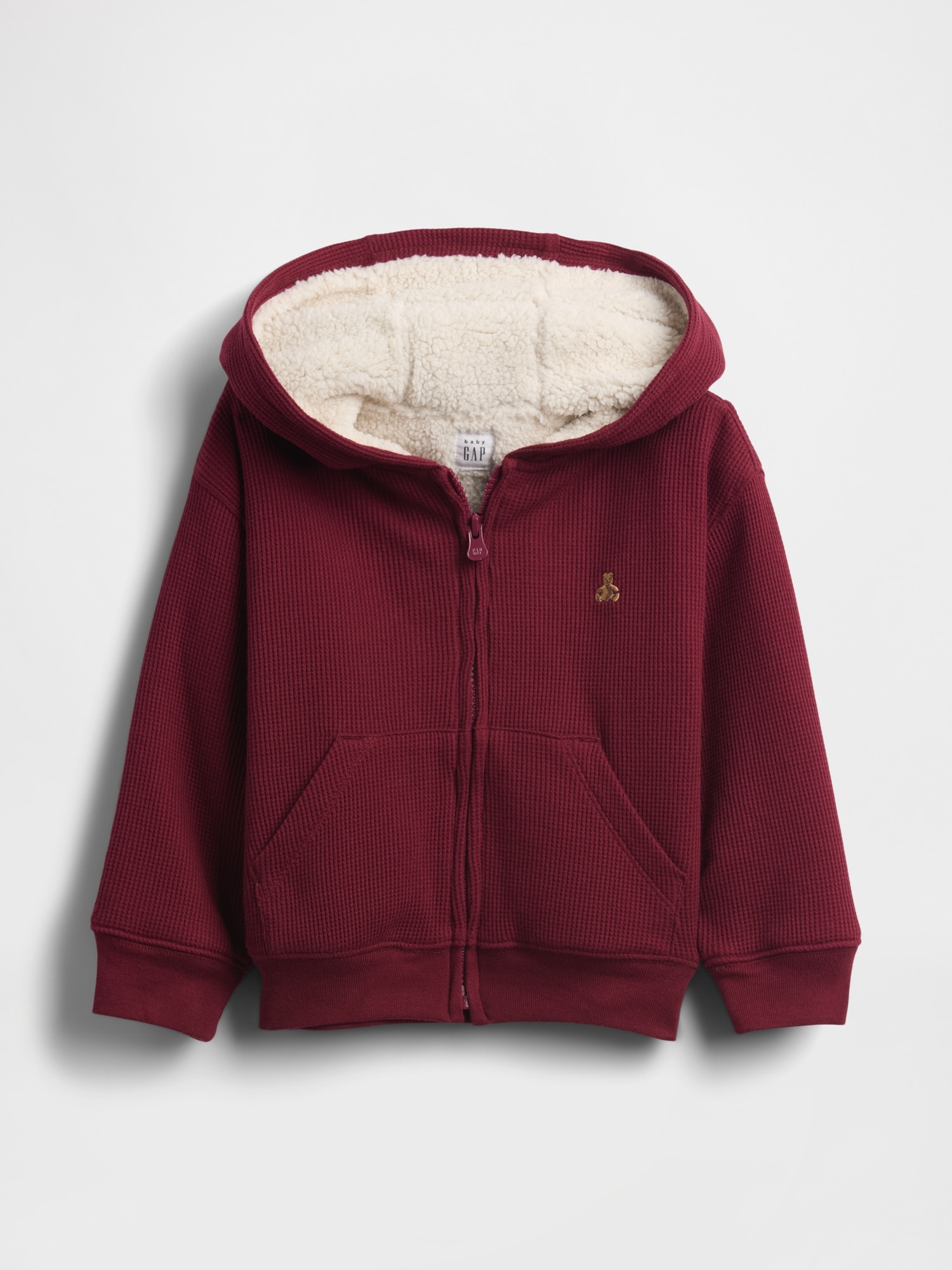 Baby & Toddler Sherpa-Lined Thermal Zip Hoodie