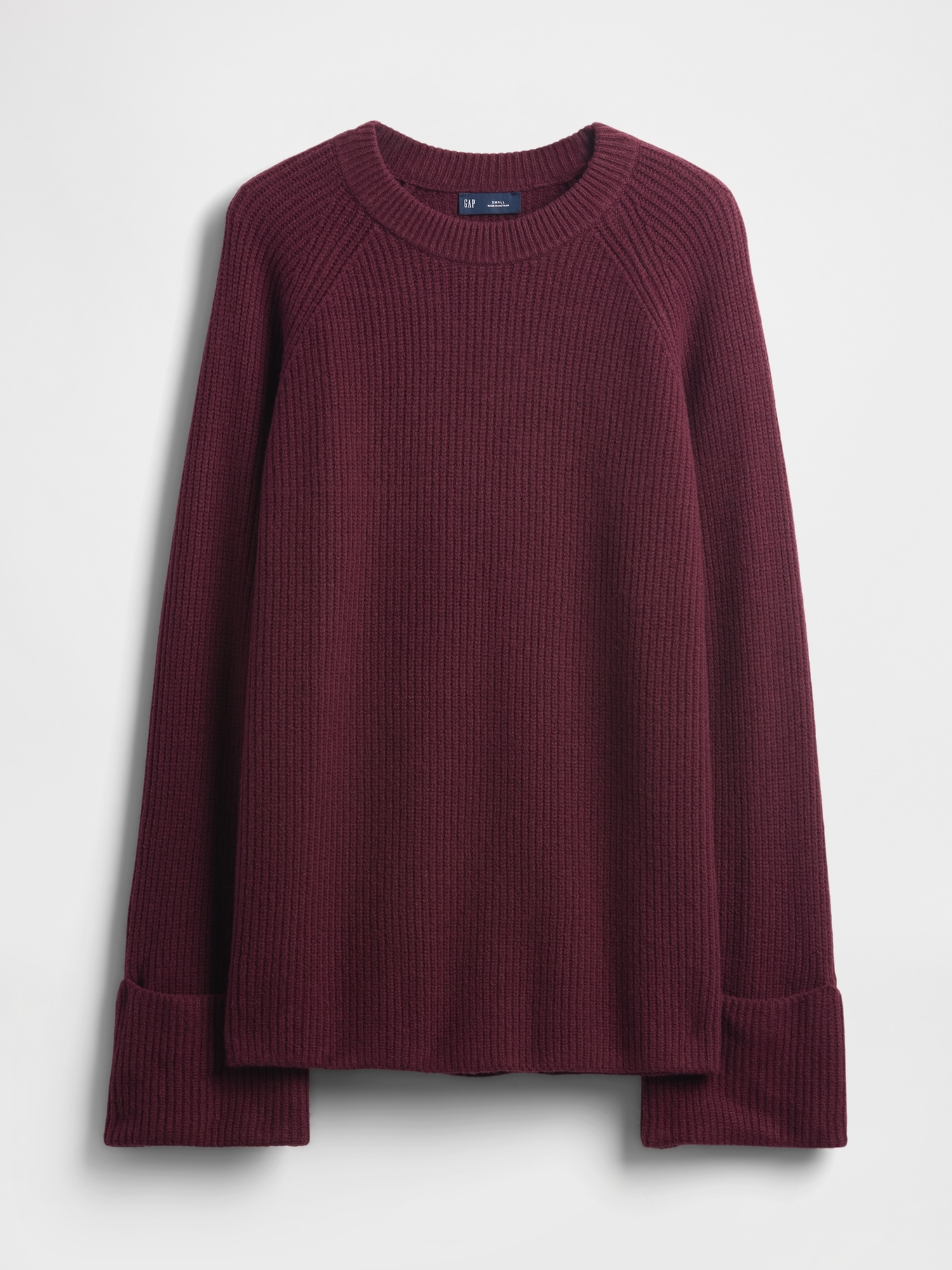 CashSoft Shaker-Stitch Boyfriend Sweater