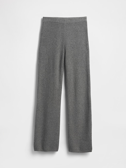 Image number 6 showing, CashSoft Shaker-Stitch Sweater Pants