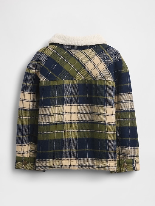 Image number 2 showing, Baby & Toddler Sherpa-Lined Flannel Shirt Jacket