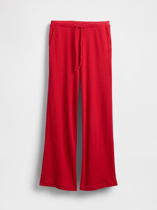Image number 6 showing, Waffle Wide-Leg PJ Pants