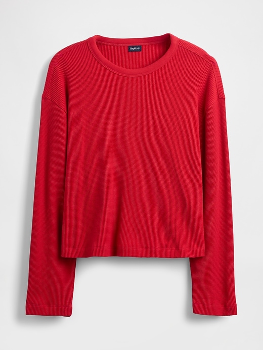 Image number 5 showing, Waffle Crop PJ Top