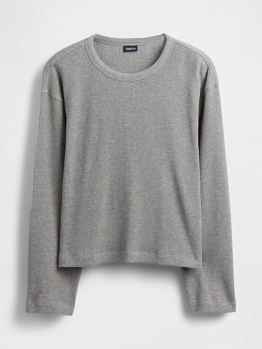 Image number 5 showing, Waffle Crop PJ Top